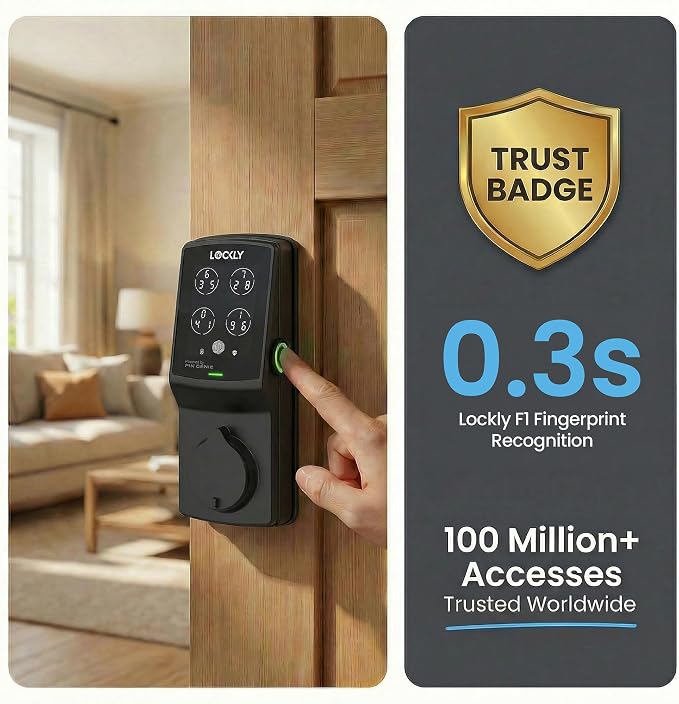 Lockly Secure Plus, Keyless Entry Door Lock, Smart Locks - Image 4