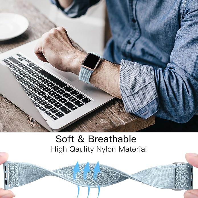 Lerobo Stretchy Nylon Solo Loop Band, Compatible - Image 4