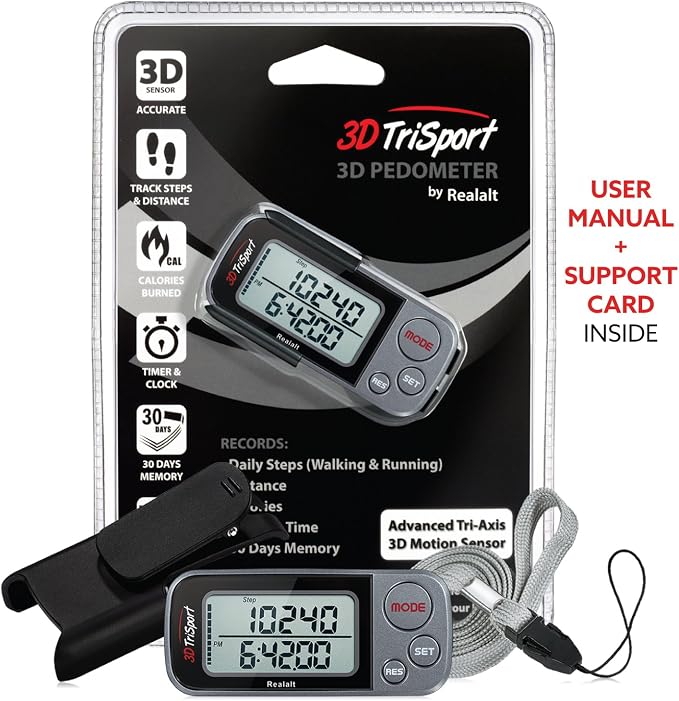 Realalt 3DTriSport 3D Walking Pedometer - Image 7