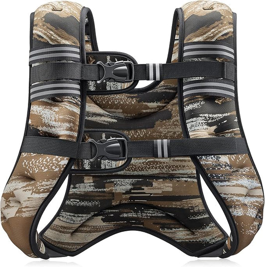 ZELUS Weighted Vest, 6lb/8lb/12lb/16lb/20lb/25lb/30lb Weight Vest by ZELUS
