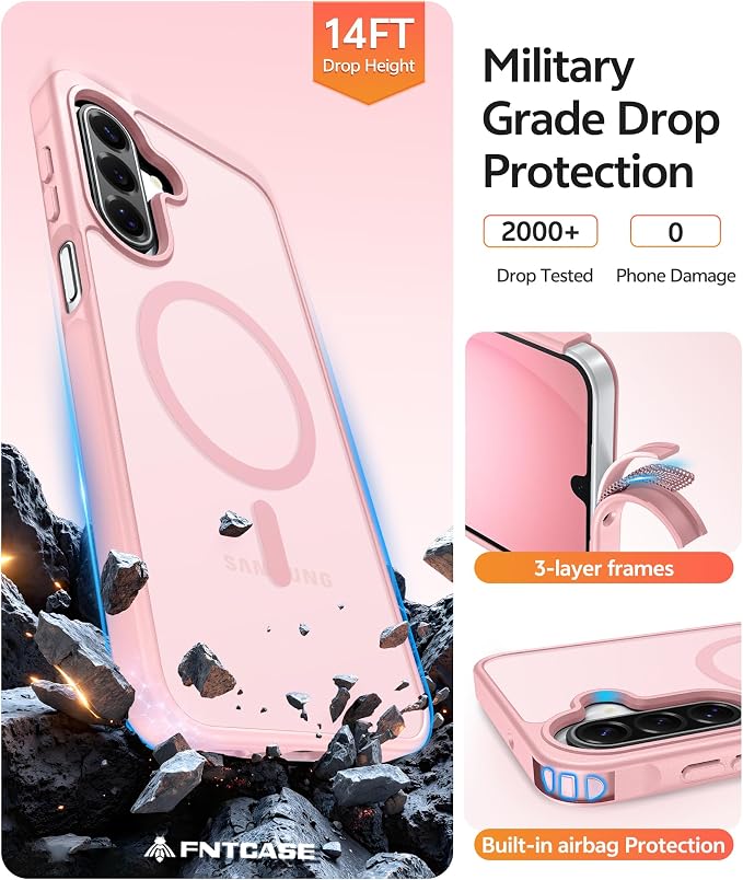 FNTCASE for Galaxy A17/A16 5G Phone Case: for Samsung A17 Cases Matte - Image 5