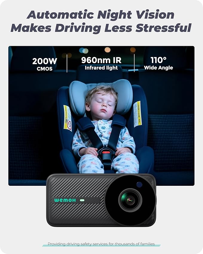 NO.1 Magnetic Baby Car Camera, Auto Night Vision, 360° Rotation Car Camera - Image 5