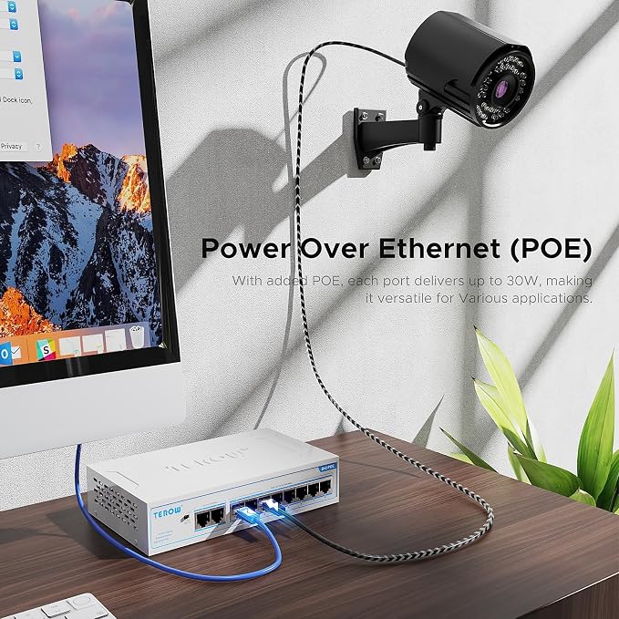 PoE+ Ethernet Switch, IEEE802.3af/at, Desktop/Wall Mount, - Image 7