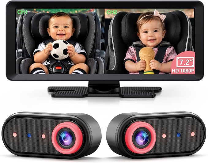 LUCKVIEW BM5PRO 7.2" 1080P HD Baby Car Camera by Luckview