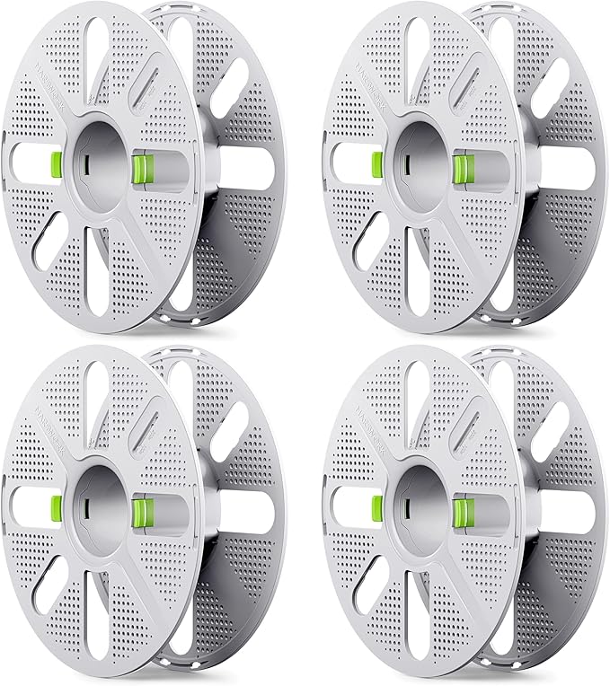 Quick-Swap Reusable Spool for Refill Filament, Two-Finger Press Design by MarsWork