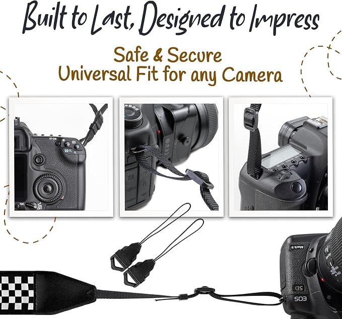 Art Tribute Camera Strap For Photographers Padded Universal Fit Neck Shoulder & - Image 7