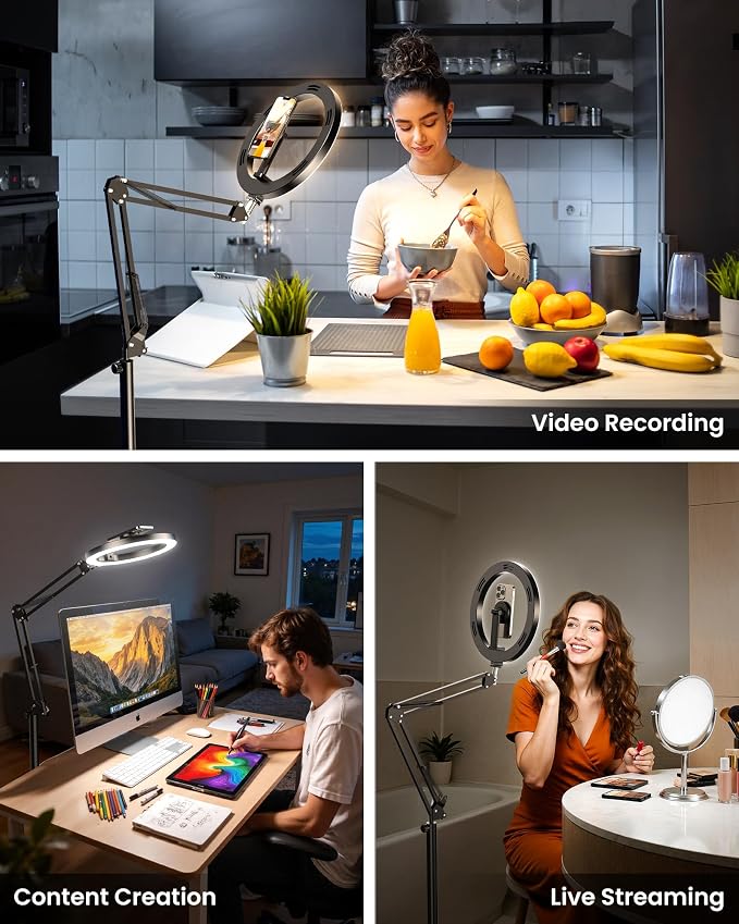 Magnetic Ring Light with Stand Tripod - Image 5