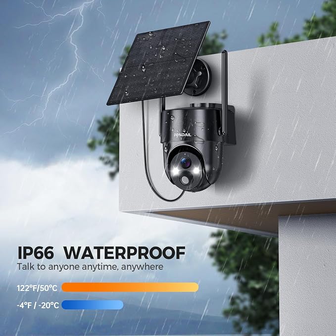 Solar Security Cameras Wireless Outdoor, 2K 360° View Solar Powered WiFi 3MP - Image 9