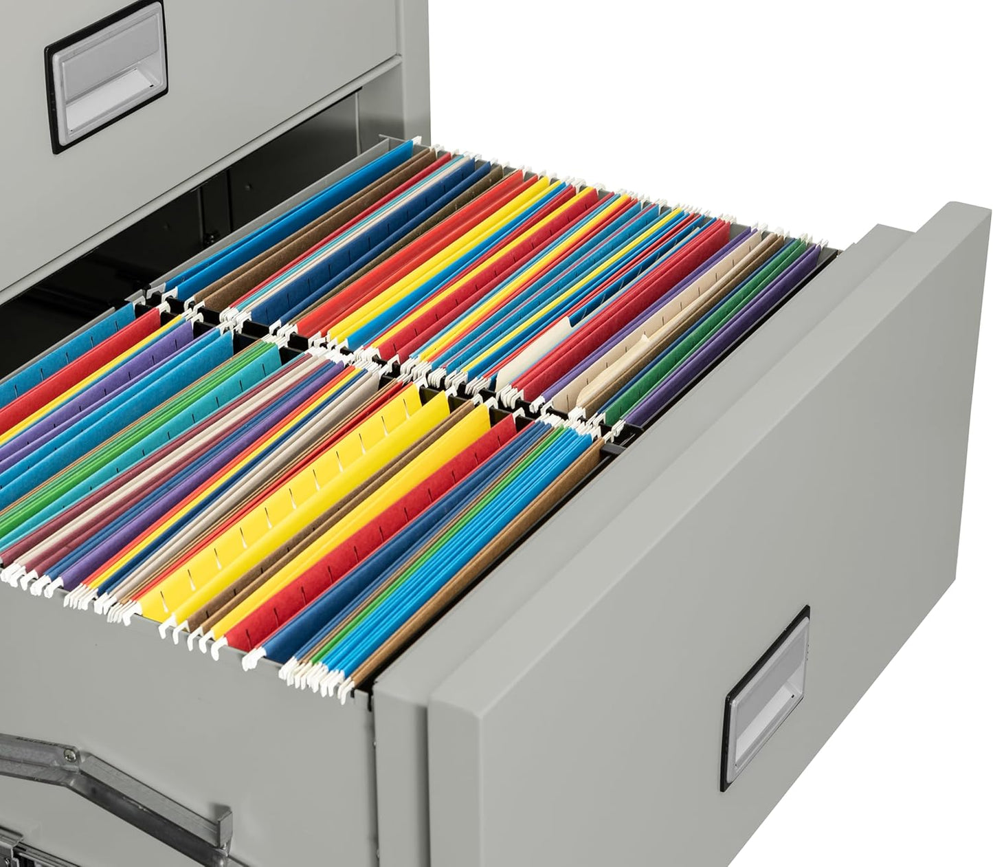 31 inch Wide 3-Drawer Lateral Fireproof File Cabinet – Legal and Letter Size Filing – Key Lock – Water Resistant – Fire Safe and Impact Rated – Light Gray Finish – Model LAT3W31LG