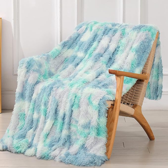Tuddrom Decorative Extra Soft Faux Fur Throw Blanket, Solid Reversible Fuzzy by Tuddrom
