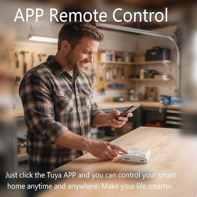 Tuya Smart WiFi 5V garage door opener controller Garage Open Close Monitor - Image 2