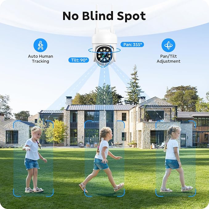 CAMCAMP Outdoor Security Camera Wireless 2.4G/5G WiFi Connect【Plug-in - Image 2