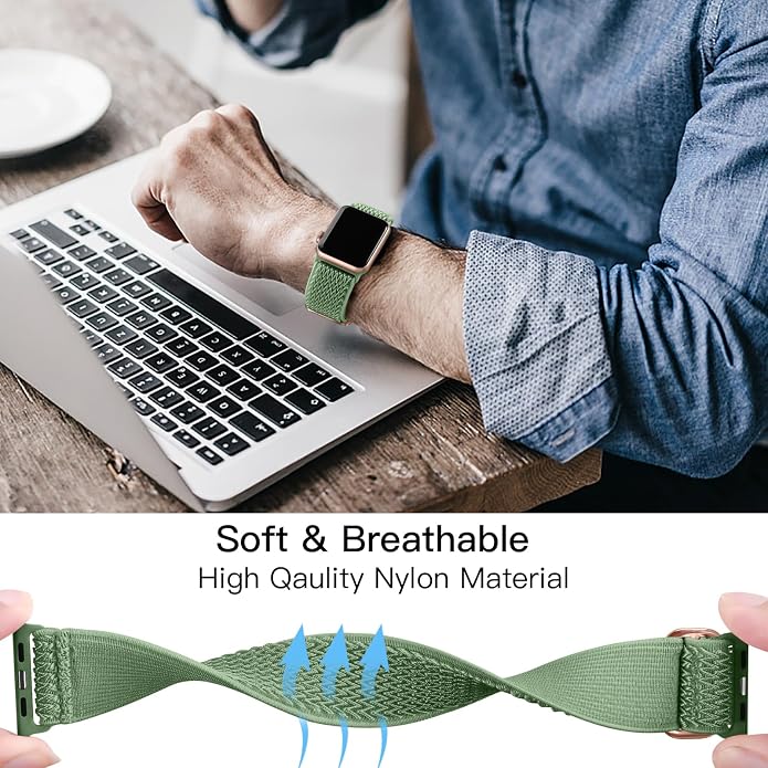 Lerobo Stretchy Nylon Solo Loop Band, Compatible - Image 3