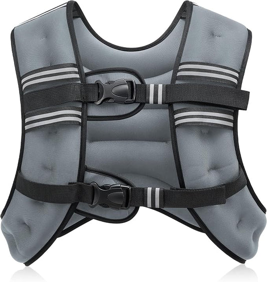 ZELUS Weighted Vest, 6lb/8lb/12lb/16lb/20lb/25lb/30lb Weight Vest by ZELUS