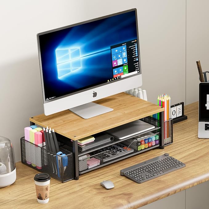 OPNICE Desk Organizers and Accessories, 2-Tier Computer Monitor Stand - Image 5