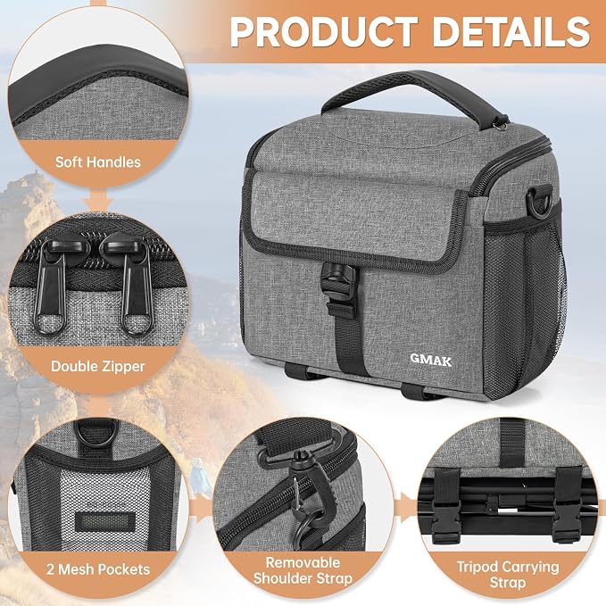 GMAK Camera Bag for Photographers, Anti-shock Camera Shoulder Bags - Image 2