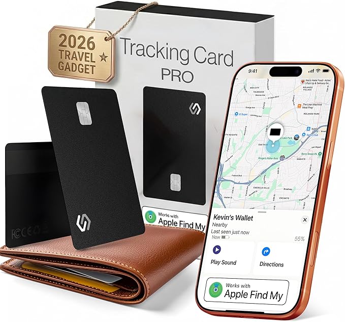 SPOTMINDERS Apple MFi Certified Wallet Tracker PRO Works by Spotminders