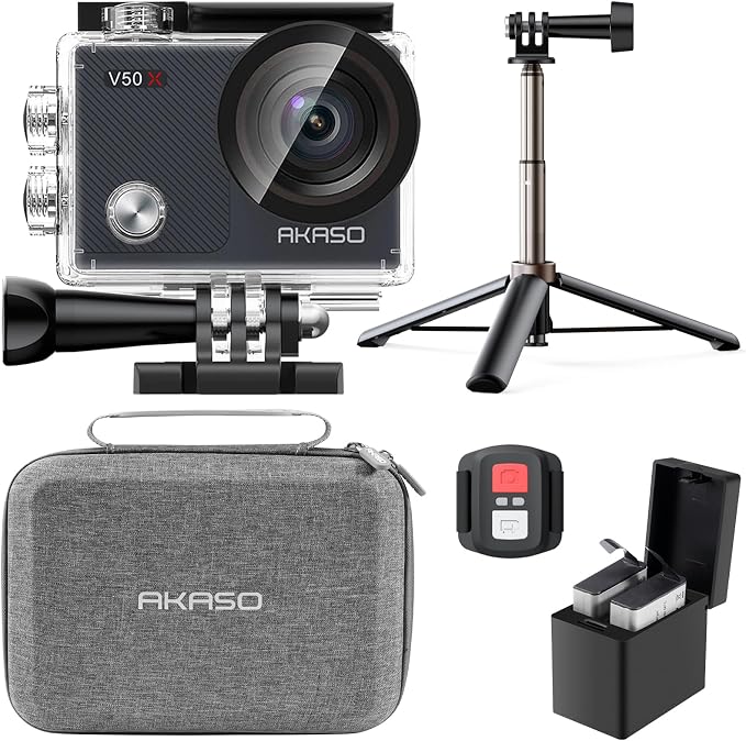 AKASO V50X Native 4K30fps WiFi Action Camera by AKASO