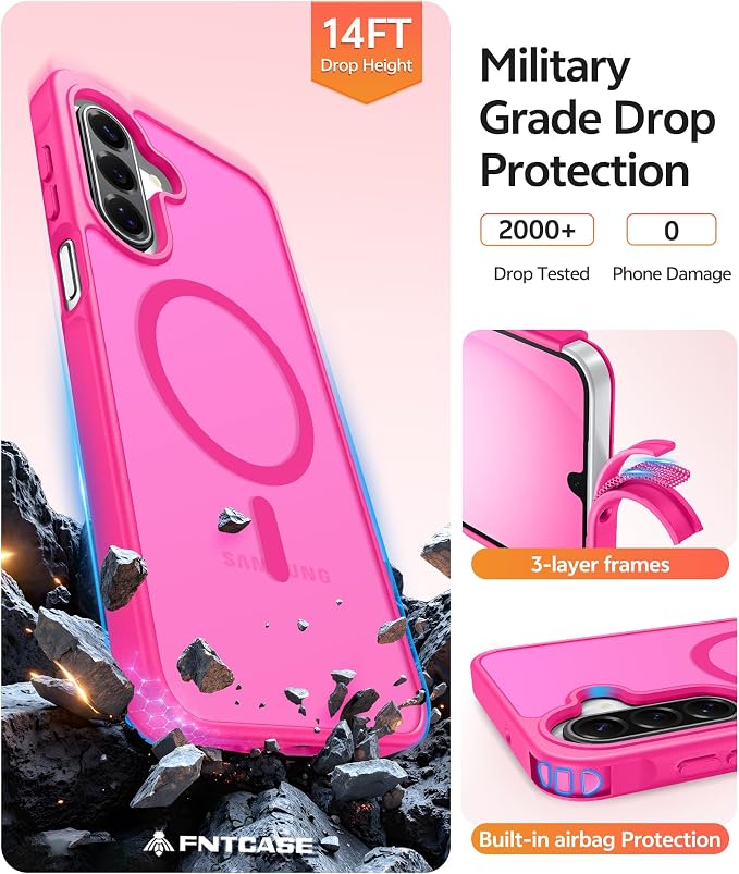 FNTCASE for Galaxy A17/A16 5G Phone Case: for Samsung A17 Cases Matte - Image 5