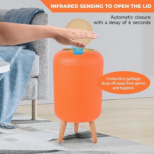 Pukomc Smart Sensor Wastebasket, Convenient and Hygienic Easy to Use, - Image 3