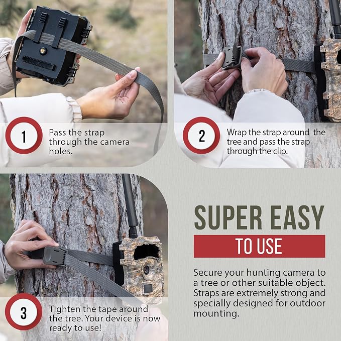 The...Cam Quick Camera Holder EasyStrap-3, Premium 3 Pack Trail Camera Straps - Image 5