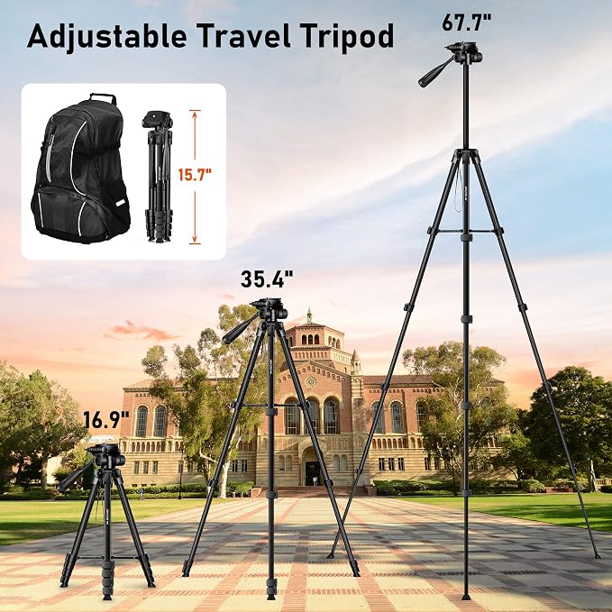 JOILCAN Camera Tripod, Travel Tripods Compatible - Image 6