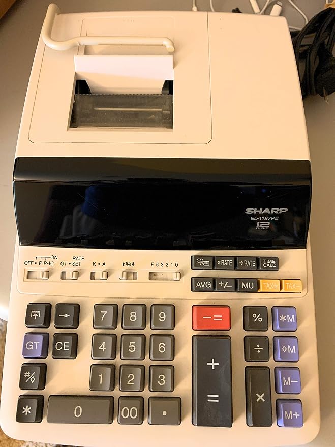 Sharp EL-1197PIII Heavy Duty Color Printing Calculator by SharpCalculators