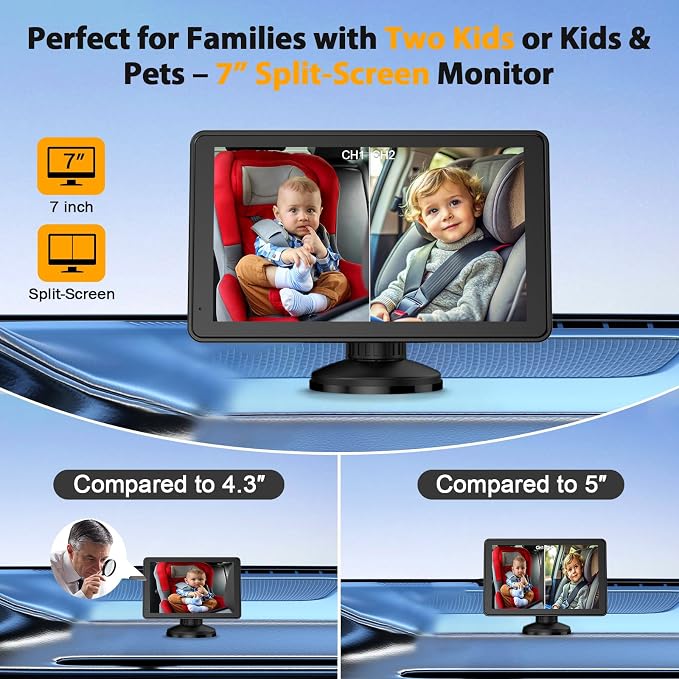 Baby Car Camera for 2 Kids - Image 4