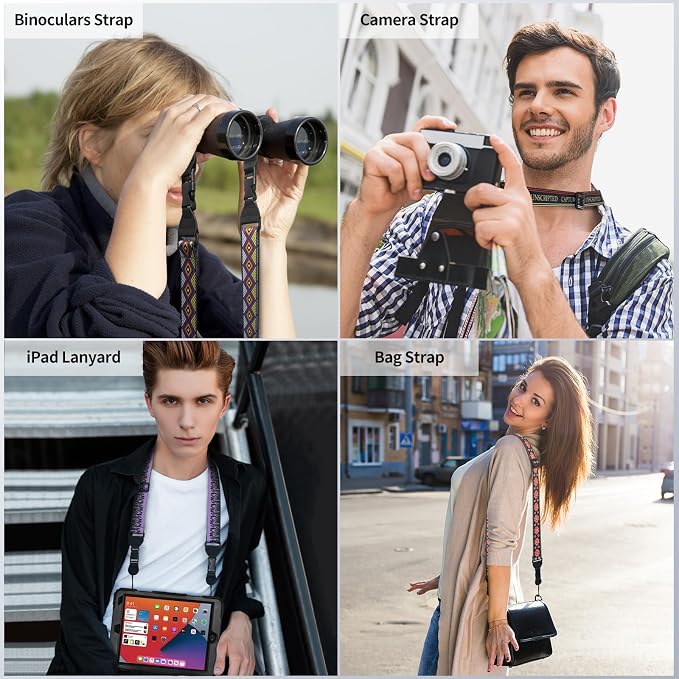 FIEIL Letter Slogan Shoulder Strap, Adjustable Camera Strap - Image 2