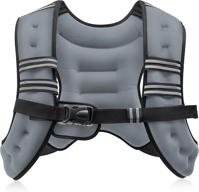 ZELUS Weighted Vest, 6lb/8lb/12lb/16lb/20lb/25lb/30lb Weight Vest by ZELUS