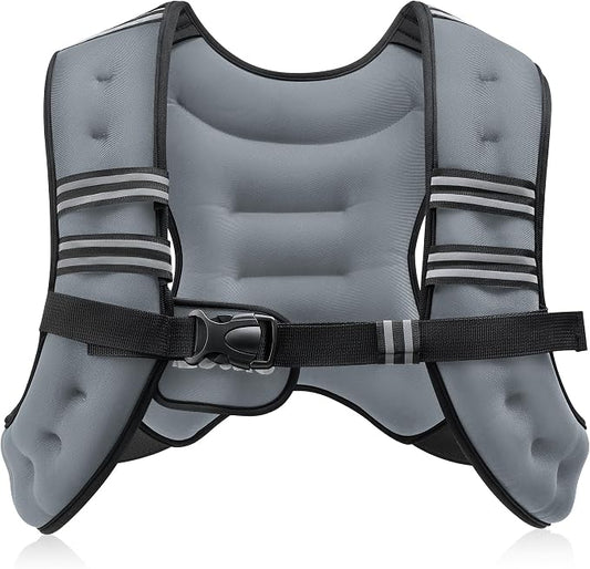 ZELUS Weighted Vest, 6lb/8lb/12lb/16lb/20lb/25lb/30lb Weight Vest by ZELUS