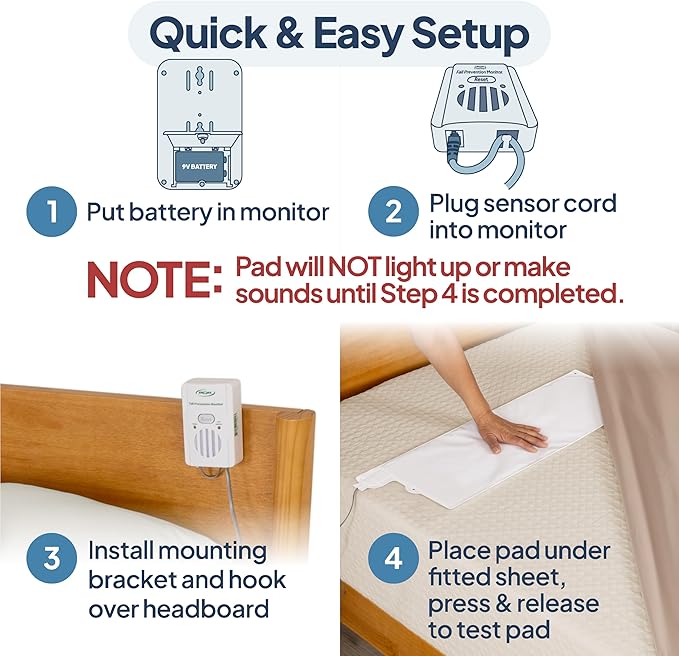 Smart Caregiver Bed Alarm for Elderly Adults – Fall Prevention System - Image 4