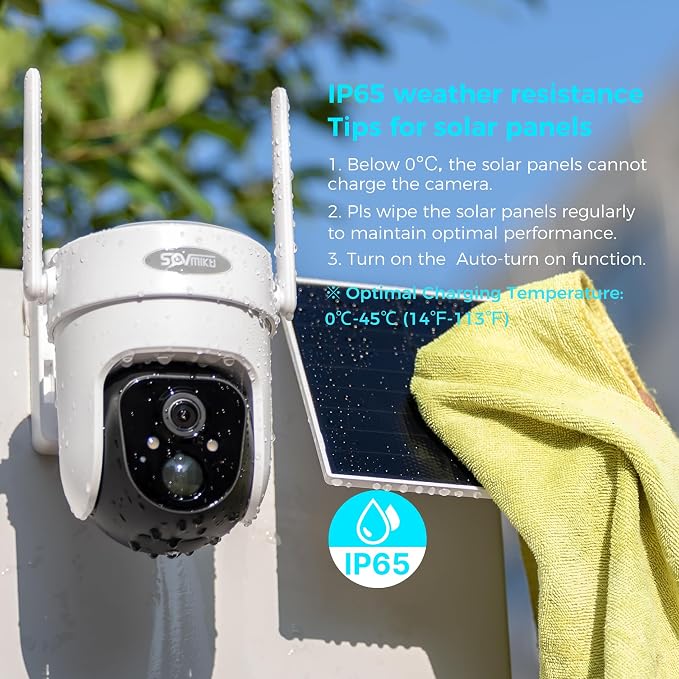 Vicohome 2CQ4G 2K AI Solar Security Camera Wireless Outdoor, Battery Powered Cam - Image 9