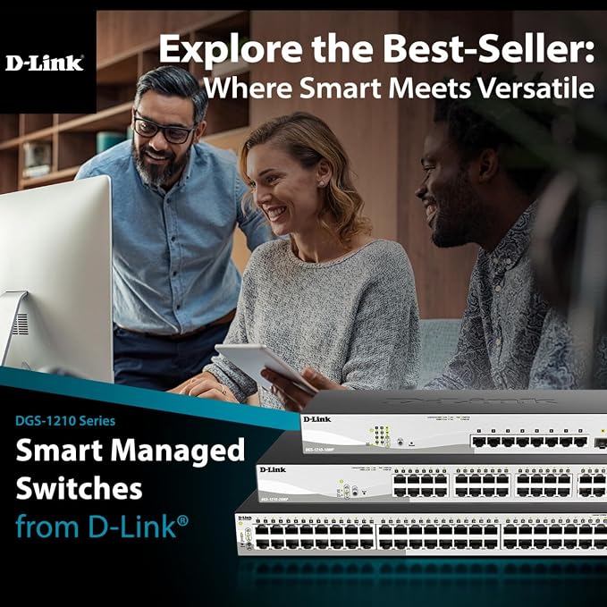 D-Link 28-Port Gigabit Smart Managed PoE+ Switch, 24 PoE+ Ports + 4 SFP Combo - Image 14