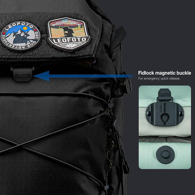 LEOFOTO 35L Camera Backpack for Photographer, Lightweight Waterproof Travel - Image 7
