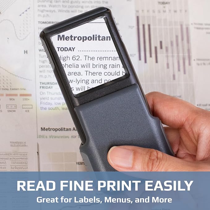 Carson MiniBrite LED Lighted Slide-Out Aspheric Magnifier - Image 11