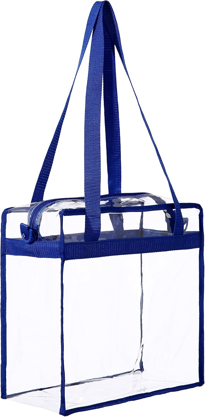 BAGAIL Clear Bags 12x6x12 Stadium Approved Clear Tote Bag - Image 6