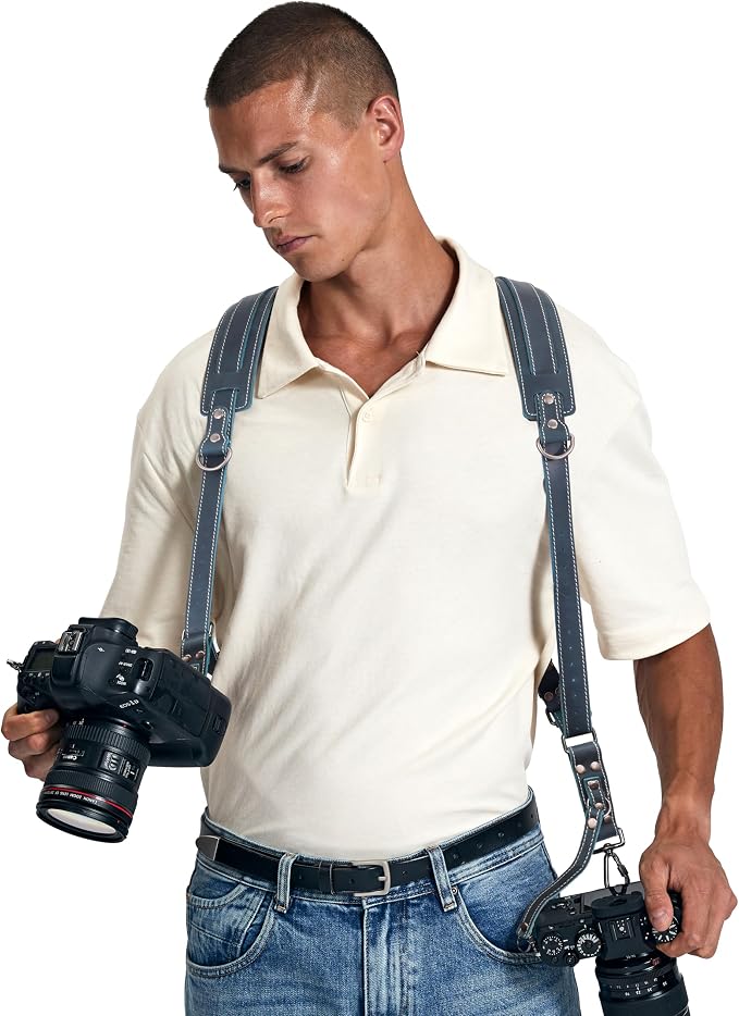 Padwa Lifestyle Dark Green Dual Camera Harness Strap - Image 3