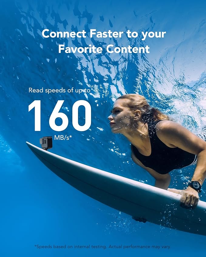 Lexar 512GB Blue Micro SD Card Up to 160MB/s, microSDXC UHS-I Memory Card - Image 3
