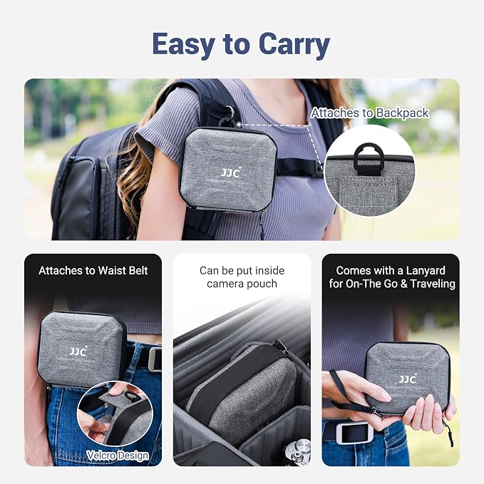JJC Durable Hard Shell Lens Filter Case Up to 95mm, 4 Pockets Lens Filter - Image 4