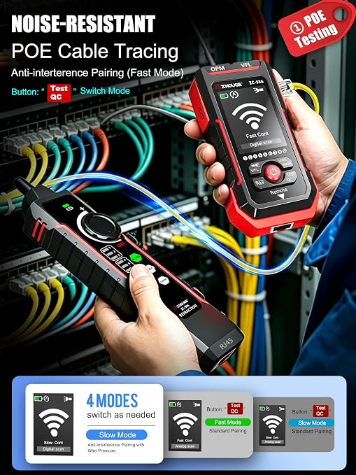 Network Cable Tester with Optical Power Meter, Ethernet Cable Tester Test - Image 3