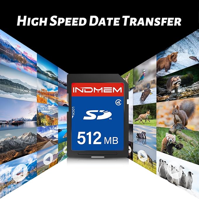 512MB SD Card, SD Flash Memory Cards UHS-I U1 Class 4 High-Speed Full HD Video - Image 5