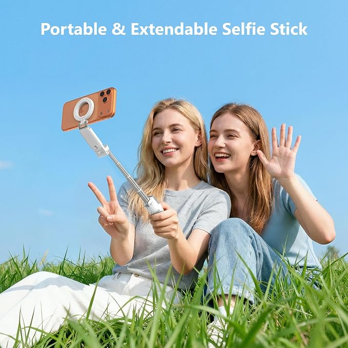 Magnetic Phone Camera Shutter Grip, Extendable Selfie Stick & Tripod Portable - Image 5