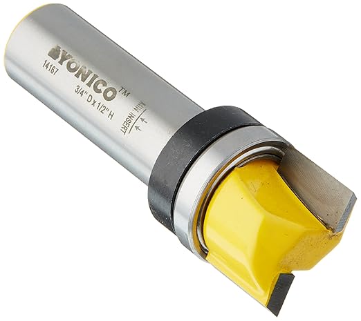 YONICO Router Bits Pattern Bit Flush Trim 3/4-Inch Diameter 1/2-Inch Shank 14167 by Yonico