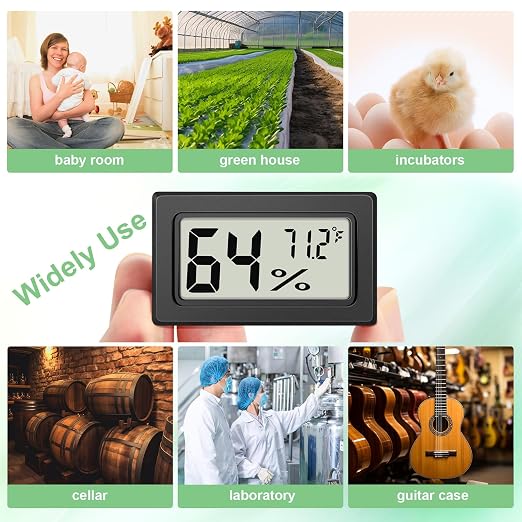 6-Pack Mini Hygrometer Indoor Humidity Meter, Mini Digital Thermometer Humidity - Image 5
