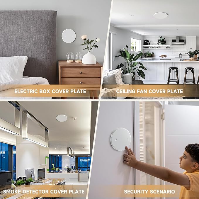 Ceiling Cover Plate, 5 Inch Round Electrical Box Cover Plate - Image 6
