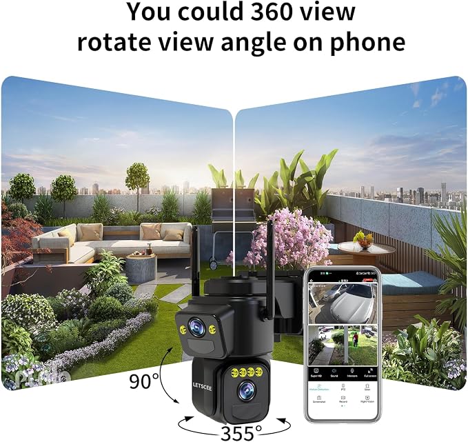 LETSCEE Security Cameras Outdoor WiFi, 5G/2.4G Cameras - Image 5