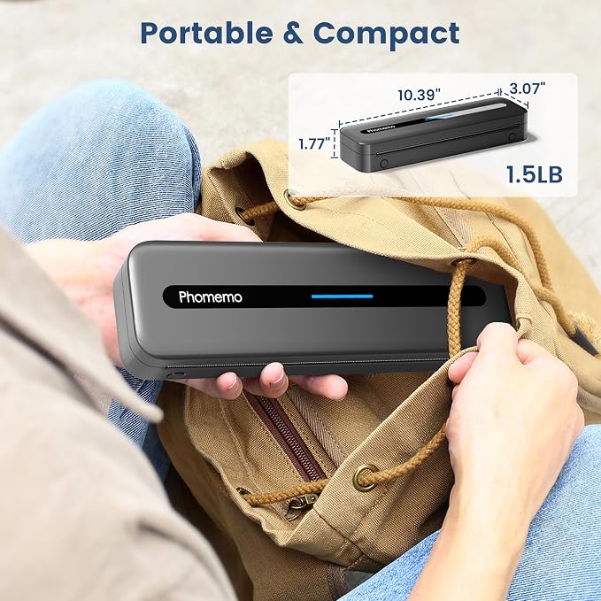 Phomemo Portable Thermal Printer, M832 Inkless Portable Printers Wireless - Image 8
