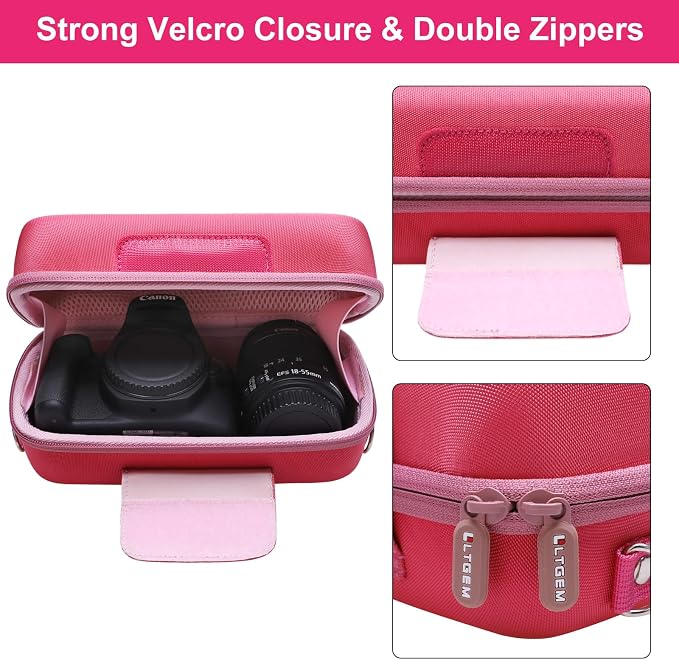 LTGEM Camera Case for Canon EOS Rebel T7 / R50 / R100 / R50 V / T6 / R8 / R10 / - Image 6