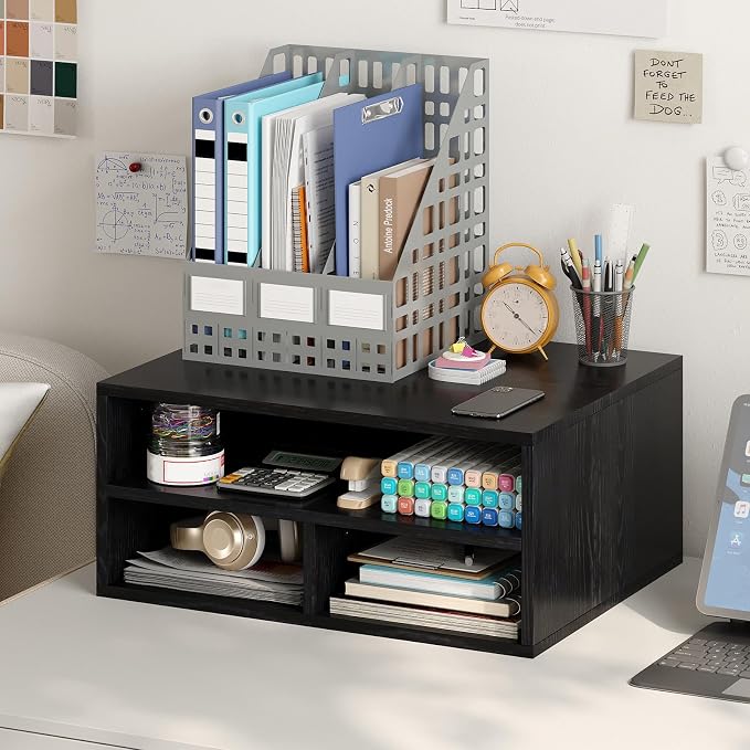 Desktop Printer Table with Storage, 2 Tier Printer Stand - Image 7